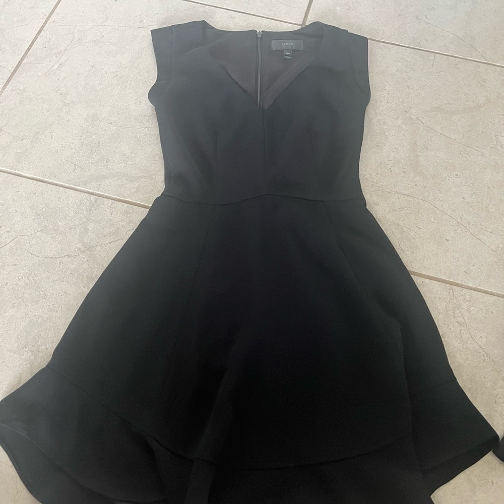 J. Crew Black High Low Dress